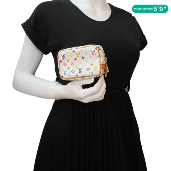 Louis Vuitton Trousse Wapity Monogram Multicolor Cosmetic Pouch White - Picture 2 of 14